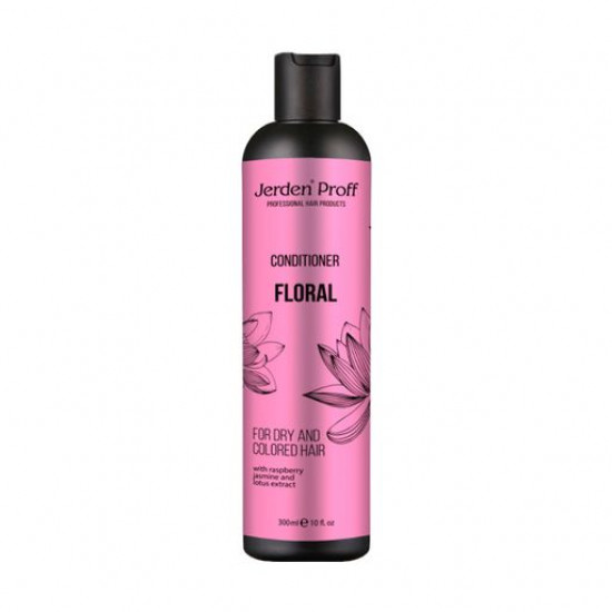 A dry and dyed hair Jerden Proff Floral Conditioner conditioner, with extracts of raspberry, a jasmine and a lotus, 300 ml A dry and dyed hair Jerden Proff Floral Conditioner conditioner, with extracts of raspberry, a jasmine and a lotus, 300 ml