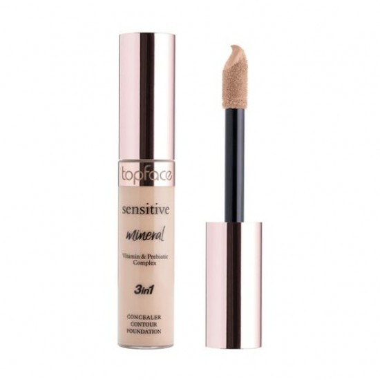 Консилер для обличчя TopFace Sensitive Mineral 3 in 1 Concealer, 003, 12 мл Консилер для обличчя TopFace Sensitive Mineral 3 in 1 Concealer, 003, 12 мл