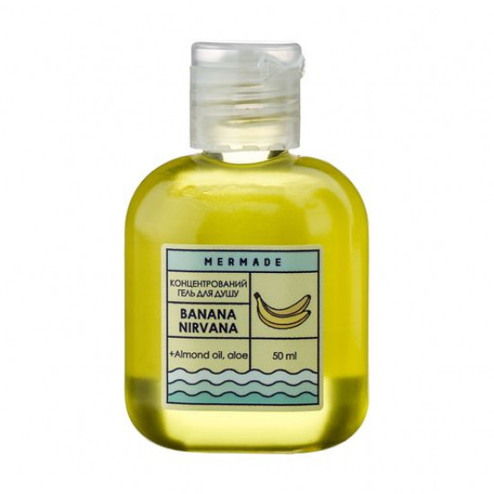 The concentrated Mermade Banana Nirvana shower gel, 50 ml The concentrated Mermade Banana Nirvana shower gel, 50 ml