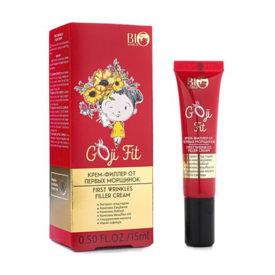 Krem-filer from the first wrinkles of Bio World Goji Fit First Wrinkles Filler Cream, 15 ml Krem-filer from the first wrinkles of Bio World Goji Fit First Wrinkles Filler Cream, 15 ml