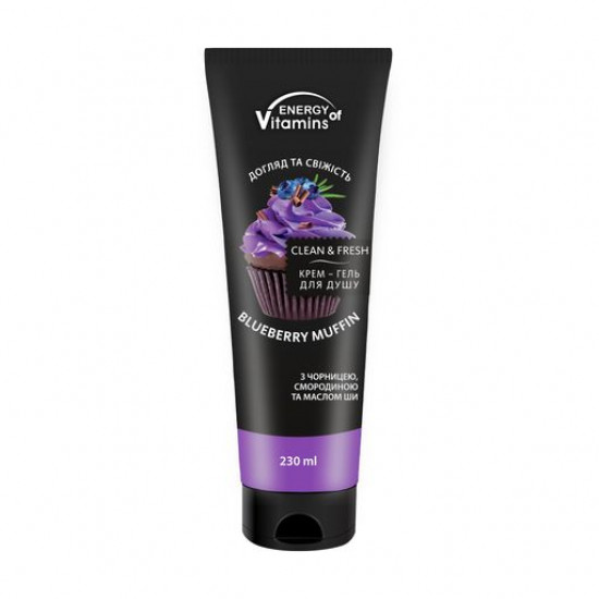 Energy of Vitamins Cream Shower Gel Blueberry Muffin shower cream gel, 230 ml Energy of Vitamins Cream Shower Gel Blueberry Muffin shower cream gel, 230 ml