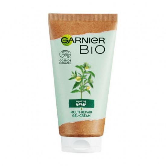 Cream-gel for recovery of the exhausted and sensitive face skin of Garnier BIO Repairing Hemp with essential oil of hemp, 50 ml Cream-gel for recovery of the exhausted and sensitive face skin of Garnier BIO Repairing Hemp with essential oil of hemp, 50 ml