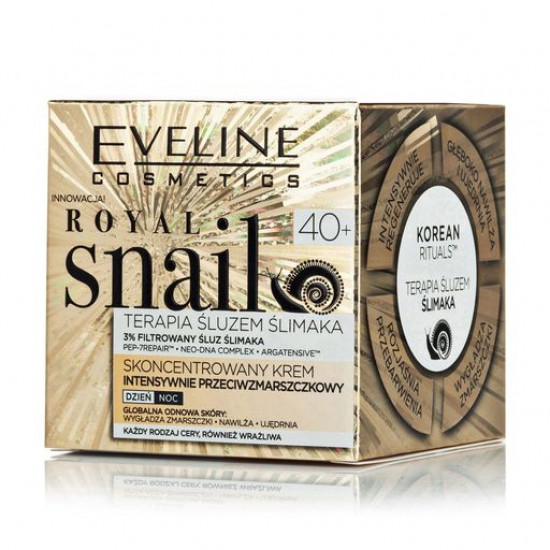 Крем-концентрат Eveline ROYAL SNAIL інтенсивний проти зморшок 40+, 50мл Крем-концентрат Eveline ROYAL SNAIL інтенсивний проти зморшок 40+, 50мл