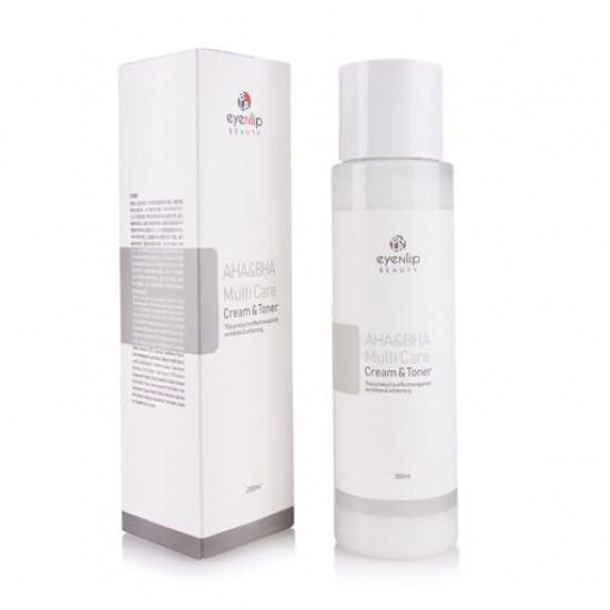 Крем-тонер для лица Eyenlip Aha & Bha Multi Care Cream & Toner 2 в 1 с кислотами, 200 мл
Крем-тонер для лица Eyenlip Aha & Bha Multi Care Cream & Toner 2 в 1 с кислотами, 200 мл