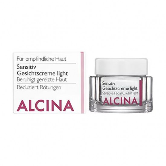 Cream for sensitive face skin of Alcina Sensitive Facial Cream Light, 50 ml Cream for sensitive face skin of Alcina Sensitive Facial Cream Light, 50 ml