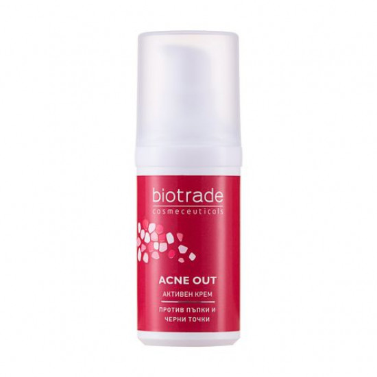 Крем для обличчя Biotrade Acne Out Active Cream проти вугрової висипки, 30 мл Крем для обличчя Biotrade Acne Out Active Cream проти вугрової висипки, 30 мл