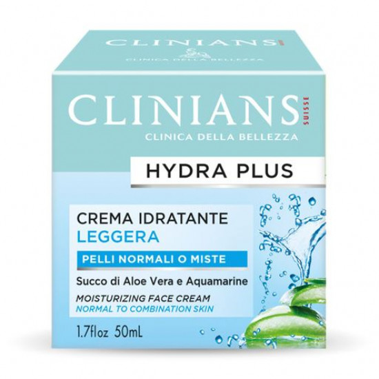 Cream for the person Clinians Hydra Plus for the normal and combined skin, with an aloe and sea water, 50 ml Cream for the person Clinians Hydra Plus for the normal and combined skin, with an aloe and sea water, 50 ml