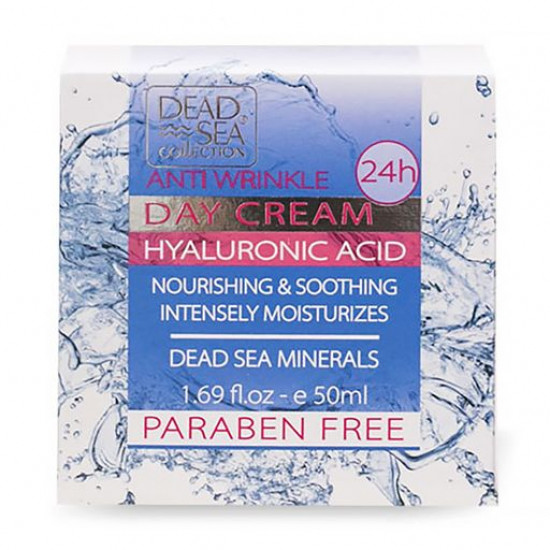 Cream for the person Dead Sea Collection day against wrinkles with hyaluronic acid and minerals of the Dead Sea, 50 ml Cream for the person Dead Sea Collection day against wrinkles with hyaluronic acid and minerals of the Dead Sea, 50 ml