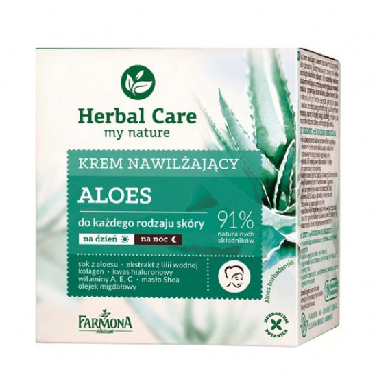 Крем для лица Farmona Herbal Care Алоэ увлажняющий, для всех типов кожи, 50 мл Крем для лица Farmona Herbal Care Алоэ увлажняющий, для всех типов кожи, 50 мл
