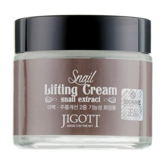 Крем для обличчя Jigott Snail Lifting Cream з екстрактом слизу равлика, 70 мл Крем для обличчя Jigott Snail Lifting Cream з екстрактом слизу равлика, 70 мл