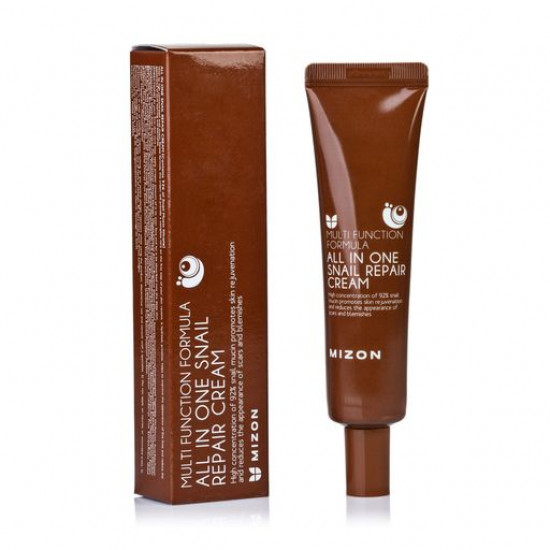 Cream for the person Mizon All in One Snail Repair Cream with mutsiny snails, 35 ml Cream for the person Mizon All in One Snail Repair Cream with mutsiny snails, 35 ml