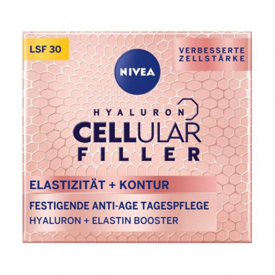 Крем для обличчя Nivea Hyaluron Cellular Filler + Elasticity-Reshare, денний, SPF 30, 50 мл Крем для обличчя Nivea Hyaluron Cellular Filler + Elasticity-Reshare, денний, SPF 30, 50 мл