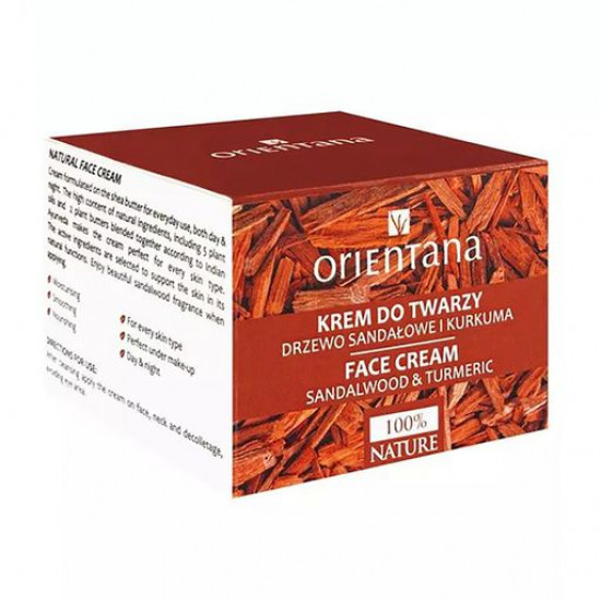 Cream for the person Orientana Face Cream Sandalwood & Turmeric Sandalwood and a turmeric, 50 ml Cream for the person Orientana Face Cream Sandalwood & Turmeric Sandalwood and a turmeric, 50 ml