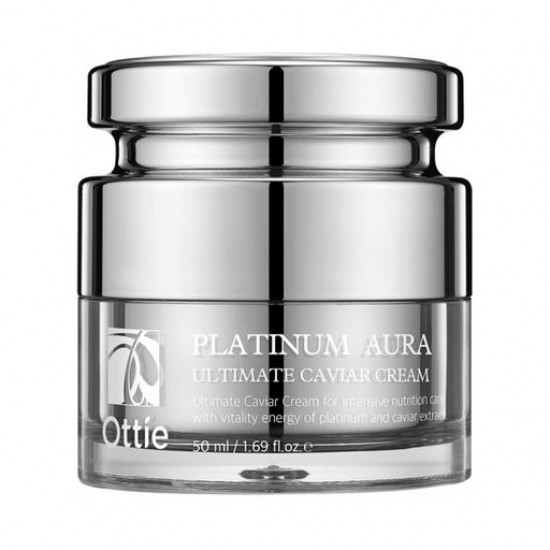 Cream for the person Ottie Platinum Aura Ultimate Caviar Cream with extract of black caviar, 50 ml Cream for the person Ottie Platinum Aura Ultimate Caviar Cream with extract of black caviar, 50 ml