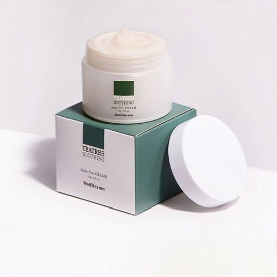 Крем для лица WellDerma Teatree Soothing Aqua Tox Cream с экстрактом чайного дерева, 50 г
Крем для лица WellDerma Teatree Soothing Aqua Tox Cream с экстрактом чайного дерева, 50 г