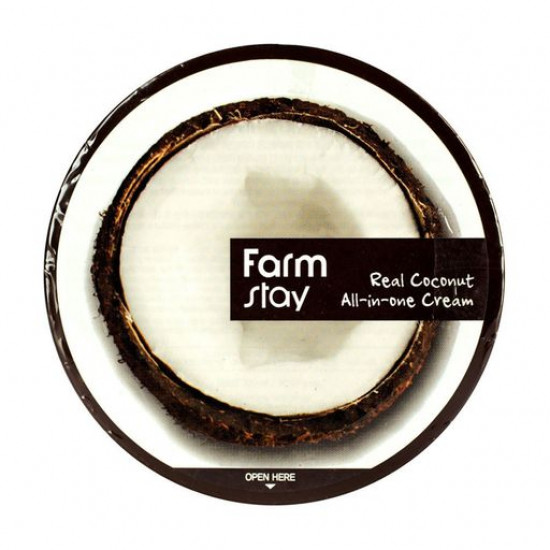 Cream for a face and body of FarmStay Real Coconut All-In-One Cream with a coco, 300 ml Cream for a face and body of FarmStay Real Coconut All-In-One Cream with a coco, 300 ml