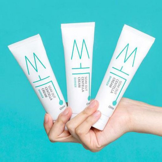 Cream for problem skin of the person Ottie Soak Out Centella Cream Barrier with extract of a tsentella, 50 ml Cream for problem skin of the person Ottie Soak Out Centella Cream Barrier with extract of a tsentella, 50 ml