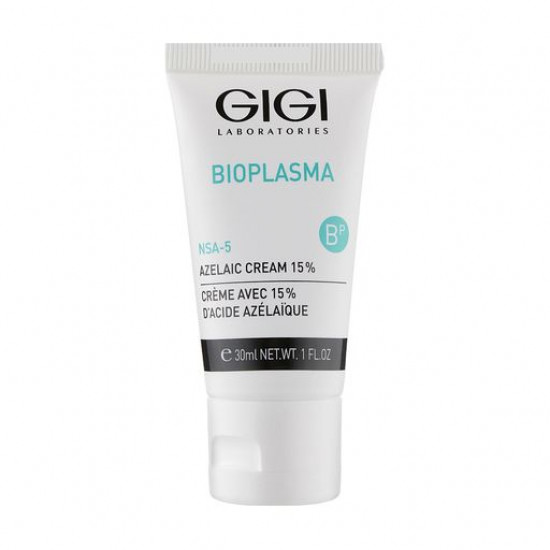 Cream with azelaic Gigi Bioplasma acid of 15% Azelaic Cream for oily and problem skin, 30 ml Cream with azelaic Gigi Bioplasma acid of 15% Azelaic Cream for oily and problem skin, 30 ml