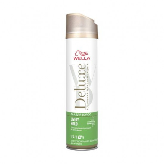 Wella Deluxe Lively Hold hairspray extra strong fixing, 250 ml Wella Deluxe Lively Hold hairspray extra strong fixing, 250 ml