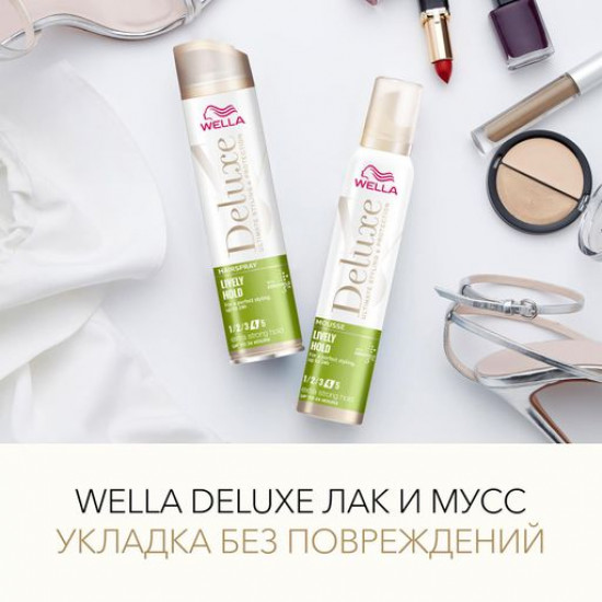 Wella Deluxe Lively Hold hairspray extra strong fixing, 250 ml Wella Deluxe Lively Hold hairspray extra strong fixing, 250 ml