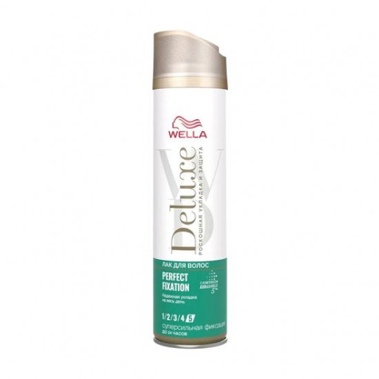 Wella Deluxe Perfect Fixation hairspray superstrong fixing, 250 ml Wella Deluxe Perfect Fixation hairspray superstrong fixing, 250 ml