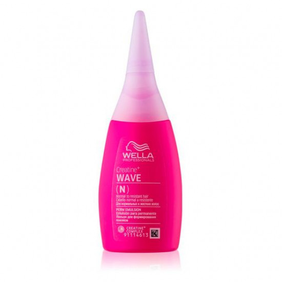 Лосьйон Wella Professionals CREATINE + Wave для завивки нормального і жорсткого волосся 75мл Лосьйон Wella Professionals CREATINE + Wave для завивки нормального і жорсткого волосся 75мл