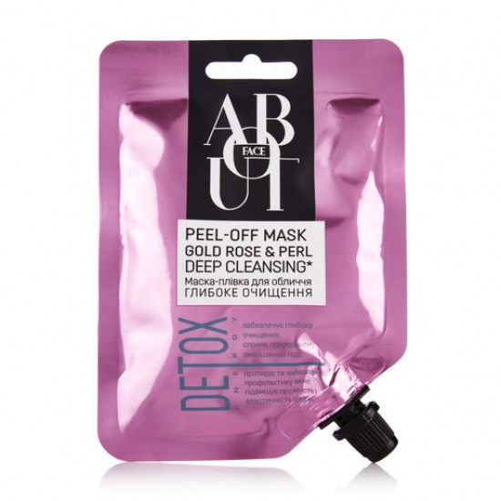 Маска-плівка для обличчя ABOUT face Peel-Off Mask Gold Rose & Perl, 55 мл Маска-плівка для обличчя ABOUT face Peel-Off Mask Gold Rose & Perl, 55 мл