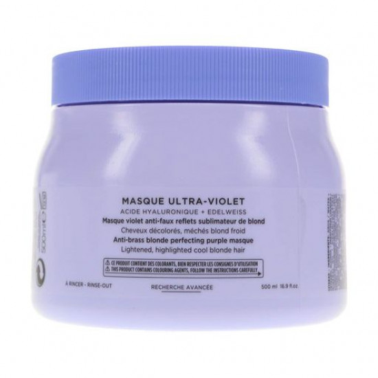 Маска Kerastase Blond Absolu Masque Ultra Violet для живлення та нейтралізації небажаного відтінку волосся, 500 мл Маска Kerastase Blond Absolu Masque Ultra Violet для живлення та нейтралізації небажаного відтінку волосся, 500 мл