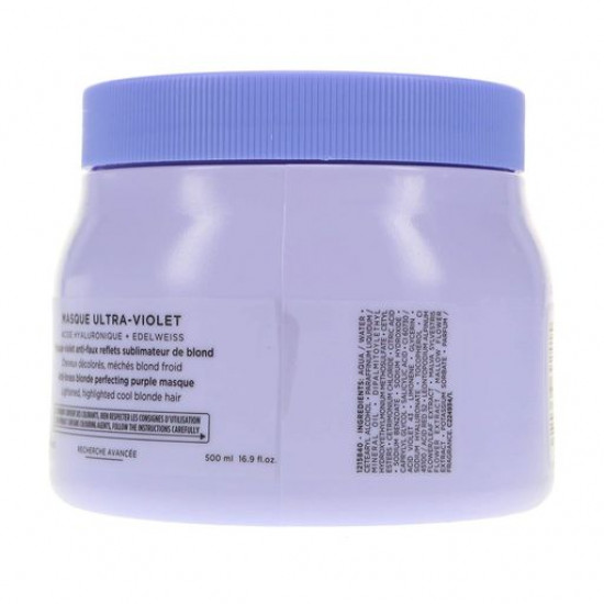 Маска Kerastase Blond Absolu Masque Ultra Violet для живлення та нейтралізації небажаного відтінку волосся, 500 мл Маска Kerastase Blond Absolu Masque Ultra Violet для живлення та нейтралізації небажаного відтінку волосся, 500 мл