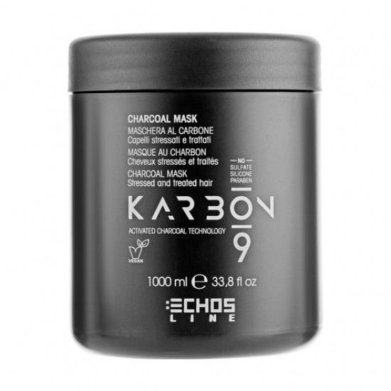 Musk for hair of Echosline Karbon 9 with activated carbon, 1000 ml Musk for hair of Echosline Karbon 9 with activated carbon, 1000 ml