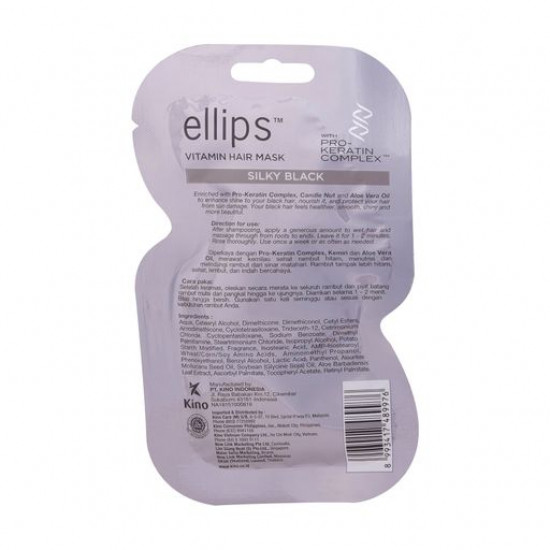 Маска для волос Ellips Vitamin Hair Mask Silky Black Шелковая ночь с Pro-кератиновым комплексом, 18 г
Маска для волос Ellips Vitamin Hair Mask Silky Black Шелковая ночь с Pro-кератиновым комплексом, 18 г