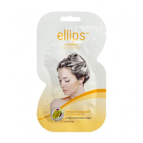 Маска для волосся Ellips Vitamin Hair Mask Smooth Shiny With Aloe Vera Oil Розкішне сяйво з маслом алое вера, 20 г Маска для волосся Ellips Vitamin Hair Mask Smooth Shiny With Aloe Vera Oil Розкішне сяйво з маслом алое вера, 20 г