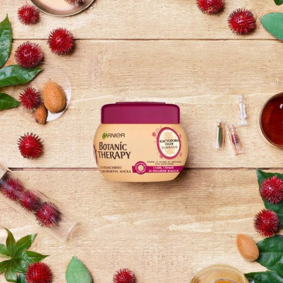 Маска против выпадения волос Garnier Botanic Therapy Касторовое масло и миндаль, 300 мл
Маска против выпадения волос Garnier Botanic Therapy Касторовое масло и миндаль, 300 мл