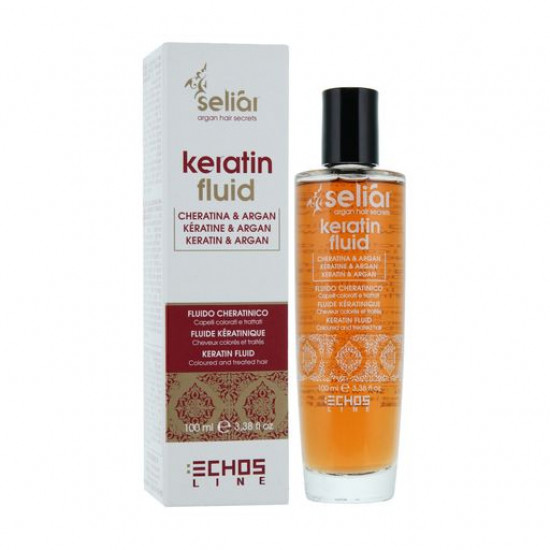 Олія для волосся Echosline Seliar Keratin Fluid з кератином і аргану, 100 мл Олія для волосся Echosline Seliar Keratin Fluid з кератином і аргану, 100 мл