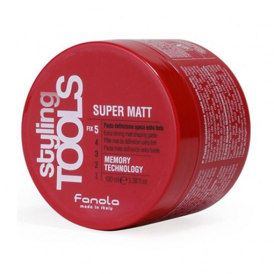 Opaque paste for hair of Fanola Styling Tools Super Matt Memory Technology Paste of extra strong fixing, 100 ml Opaque paste for hair of Fanola Styling Tools Super Matt Memory Technology Paste of extra strong fixing, 100 ml