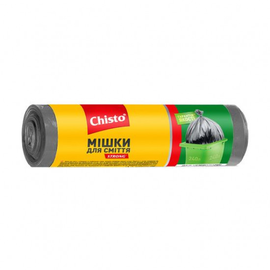 Garbage bags of Chisto Strong of 240 l, 5 pieces Garbage bags of Chisto Strong of 240 l, 5 pieces