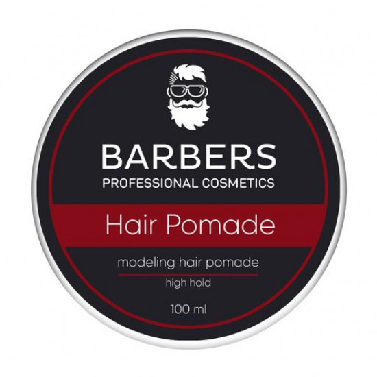 Men's lipstick for hair of Barbers Modeling Hair Pomade High Hold of strong fixing, 100 ml Men's lipstick for hair of Barbers Modeling Hair Pomade High Hold of strong fixing, 100 ml