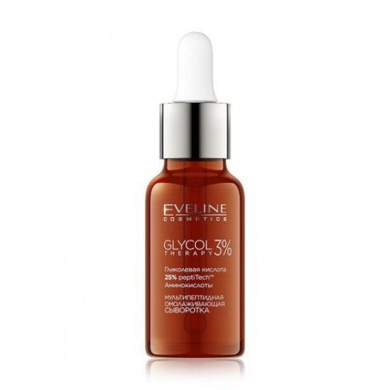 Мультипептидное средство против морщин Eveline Cosmetics Glycol Therapy 3% для всех типов кожи, 18 мл
Мультипептидное средство против морщин Eveline Cosmetics Glycol Therapy 3% для всех типов кожи, 18 мл