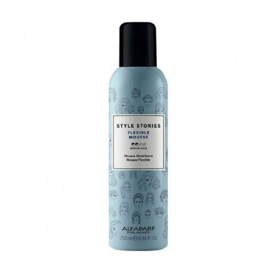 Мус для волосся Alfaparf Style Stories Flexible Mousse середня фіксація, 250 мл Мус для волосся Alfaparf Style Stories Flexible Mousse середня фіксація, 250 мл