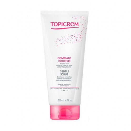 Soft face scrub and bodies of Topicrem Gentle Scrub Skin Renewal Effect for sensitive skin, 200 ml Soft face scrub and bodies of Topicrem Gentle Scrub Skin Renewal Effect for sensitive skin, 200 ml