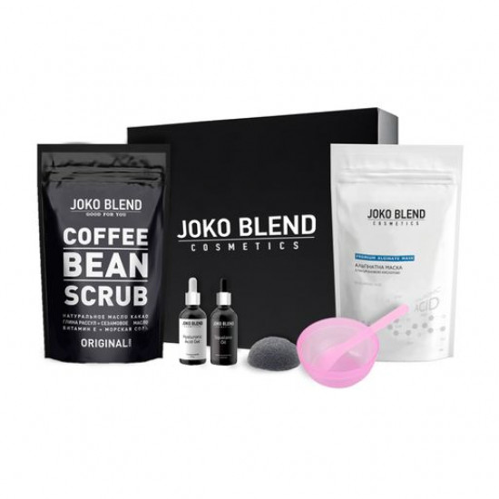 The Joko Blend Dream Gift Pack set (a coffee srub + an alginate mask with hyaluronic acid + face gel with hyaluronic acid + oil cosmetic) The Joko Blend Dream Gift Pack set (a coffee srub + an alginate mask with hyaluronic acid + face gel with hyaluronic acid + oil cosmetic)