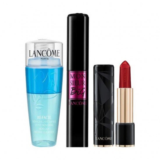 The Lancôme set (mascara, 2 ml + lipstick for lips, 1.3 g + two-phase face lotion, 30 ml) The Lancôme set (mascara, 2 ml + lipstick for lips, 1.3 g + two-phase face lotion, 30 ml)