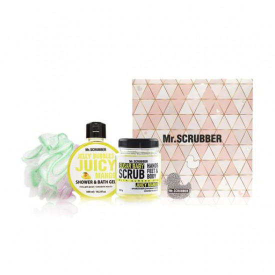 Набор Mr.Scrubber Juicy Mango (сахарный скраб, 300 г + гель для душа, 300 мл + мочалка)
Набор Mr.Scrubber Juicy Mango (сахарный скраб, 300 г + гель для душа, 300 мл + мочалка)