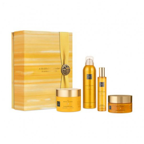 Набор Rituals The Meh Energising Collection (гель для душа, 200 мл + мист для тела, 50 мл + крем для тела, 200 мл + скраб для тела, 250 г)
Набор Rituals The Meh Energising Collection (гель для душа, 200 мл + мист для тела, 50 мл + крем для тела, 200 мл + скраб для тела, 250 г)