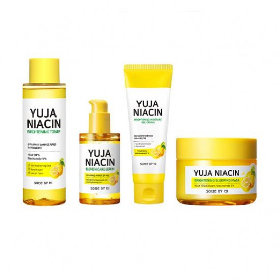 The Some By Mi Yuja Niacin Brightening set (a night face pack, 20 g + a toner for the person, 30 ml + gel-cream, 30 ml + serum, 10 ml) The Some By Mi Yuja Niacin Brightening set (a night face pack, 20 g + a toner for the person, 30 ml + gel-cream, 30 ml + serum, 10 ml)