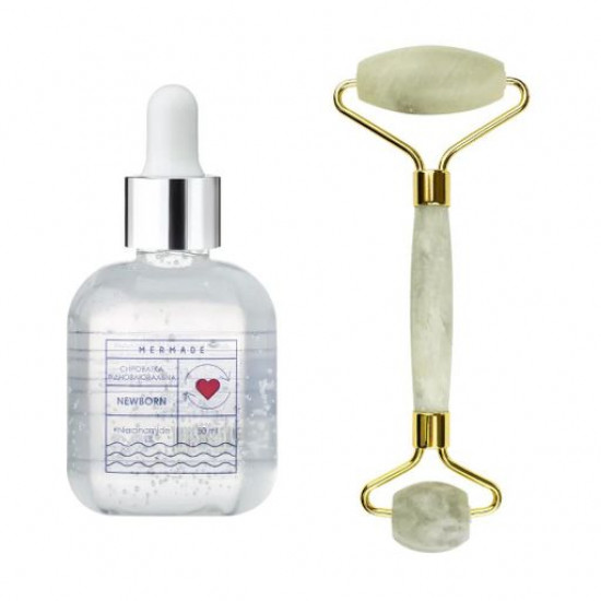 Set for the person Mermade (the restoring Newborn serum, 50 ml + a jade roller for massage) Set for the person Mermade (the restoring Newborn serum, 50 ml + a jade roller for massage)