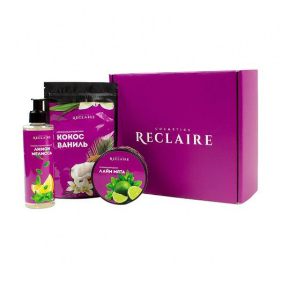 Set for Reclaire body the Threefold cold anti-cellulite complex (a srub of Coffee orange, 250 g + wrapping Grapefruit Chile, 200 ml + oil the Lemon melissa, 200 ml) Set for Reclaire body the Threefold cold anti-cellulite complex (a srub of Coffee orange, 250 g + wrapping Grapefruit Chile, 200 ml + oil the Lemon melissa, 200 ml)