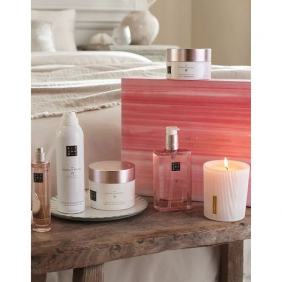 Набор для тела Rituals The Ritual Of Sakura Renewing Ceremony (гель для душа, 200 мл + скраб, 250 г + крем, 200 мл + мист, 50 мл + жидкое мыло, 300 мл + ароматическая свеча, 250 г)
Набор для тела Rituals The Ritual Of Sakura Renewing Ceremony (гель для душа, 200 мл + скраб, 250 г + крем, 200 мл + мист, 50 мл + жидкое мыло, 300 мл + ароматическая свеча, 250 г)