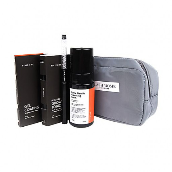 Set for care for eyelashes of Vivienne Lash Home (a skin for washing, 100 ml + tonic, 5 ml + fixer-gel, 10 ml + a brush for eyelashes + a make-up bag) Set for care for eyelashes of Vivienne Lash Home (a skin for washing, 100 ml + tonic, 5 ml + fixer-gel, 10 ml + a brush for eyelashes + a make-up bag)