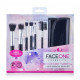 A set of brushes for a make-up of Faceone Cosmetics, 6 pieces + a case, Black A set of brushes for a make-up of Faceone Cosmetics, 6 pieces + a case, Black